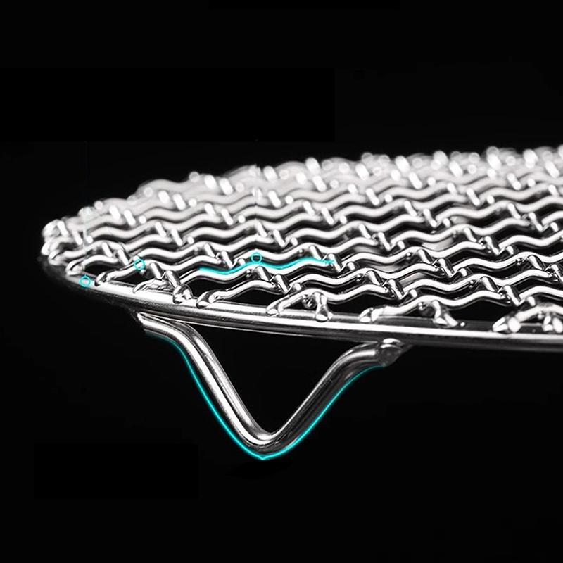 Круглая стойка для фритюрницы с ножками, штабелируемая решетка для гриля, нержавеющая сталь, антикоррозионная для домашней кухни, духовки, пароварки