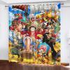 Резиденция Манки Д. Луффи Мультяшная Занавеска One Piece Милый Принт Светофильтрующие Оконные Шторы Гостиная Спальня Защита от Жара и Солнца