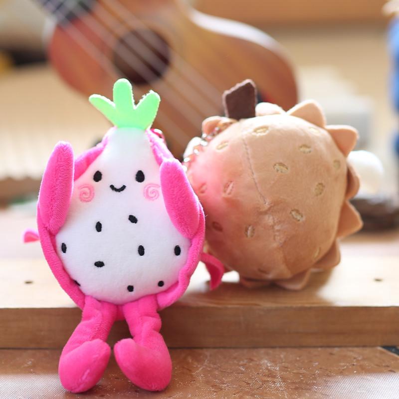 Plush Fruit Dragon Fruit Keychain With Super Soft Short Plush For Kids And Collectors