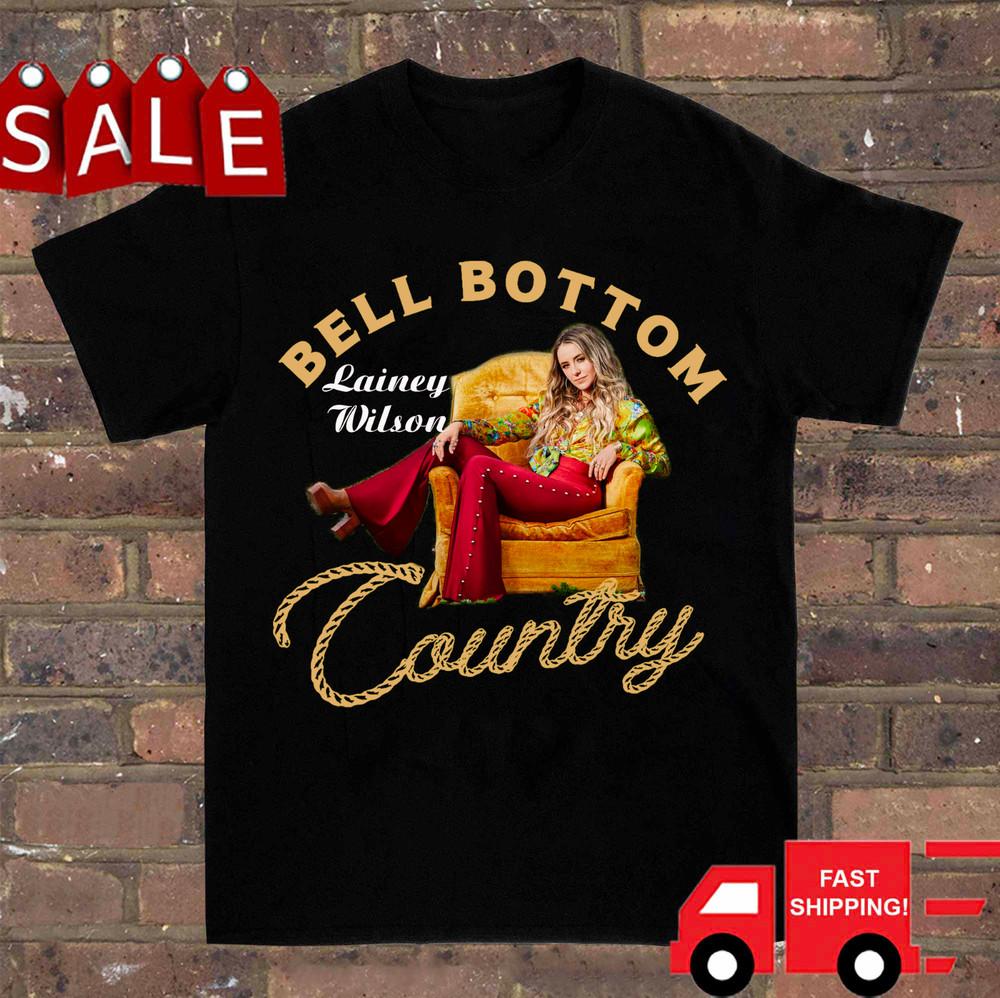 Lainey Wilson Bell Botton Country Shirt Short Sleeve Black Unisex S-5XL UU119 Unisex T-Shirt