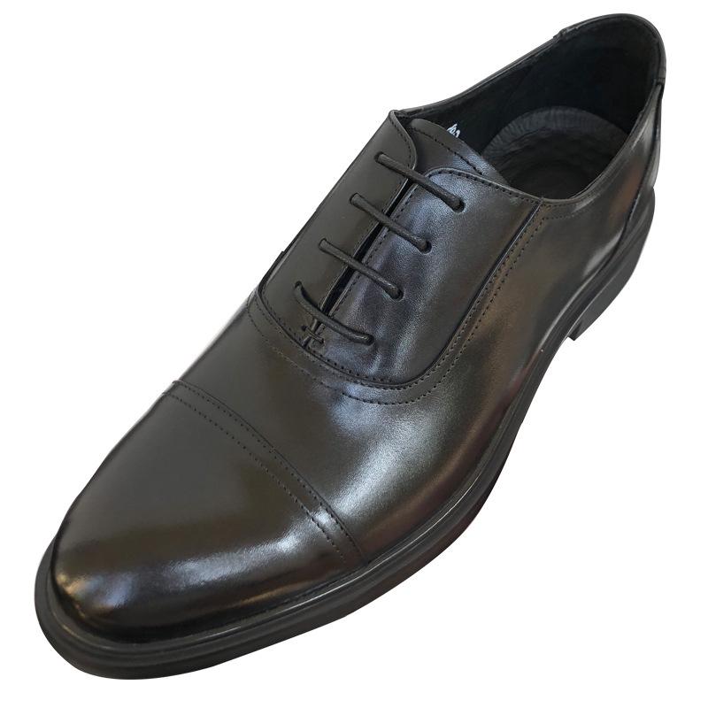 Три совместных кожаные туфли мужские деловые деловые кожаные повседневные британские дышащие мужские костюмы для работы жениха свадебные туфли