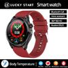 AMOLED Healthy Body Temperature Smart Watch Men Bluetooth Call 360*360 HD Screen Sports Blood Pressure Heart Rate Smartwatch For Android