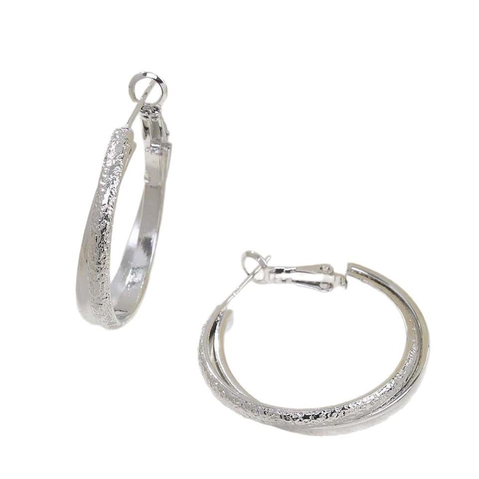 Серьги Simple Atmosphere Geometric Circle Winding, персонализированные золотые модные серьги, роскошные серьги высокого класса