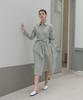 Unis Pastel Green Shirt Dress