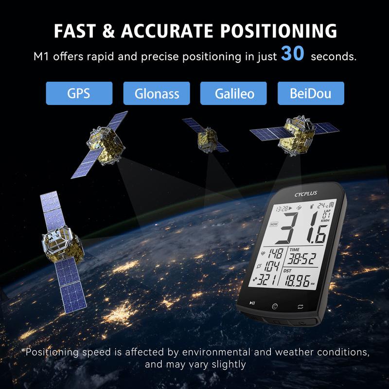 GPS велосипедный компьютер беспроводной CYCPLUS M1 водонепроницаемый спидометр одометр ANT+ Bluetooth5.0 велосипедные аксессуары для велосипеда