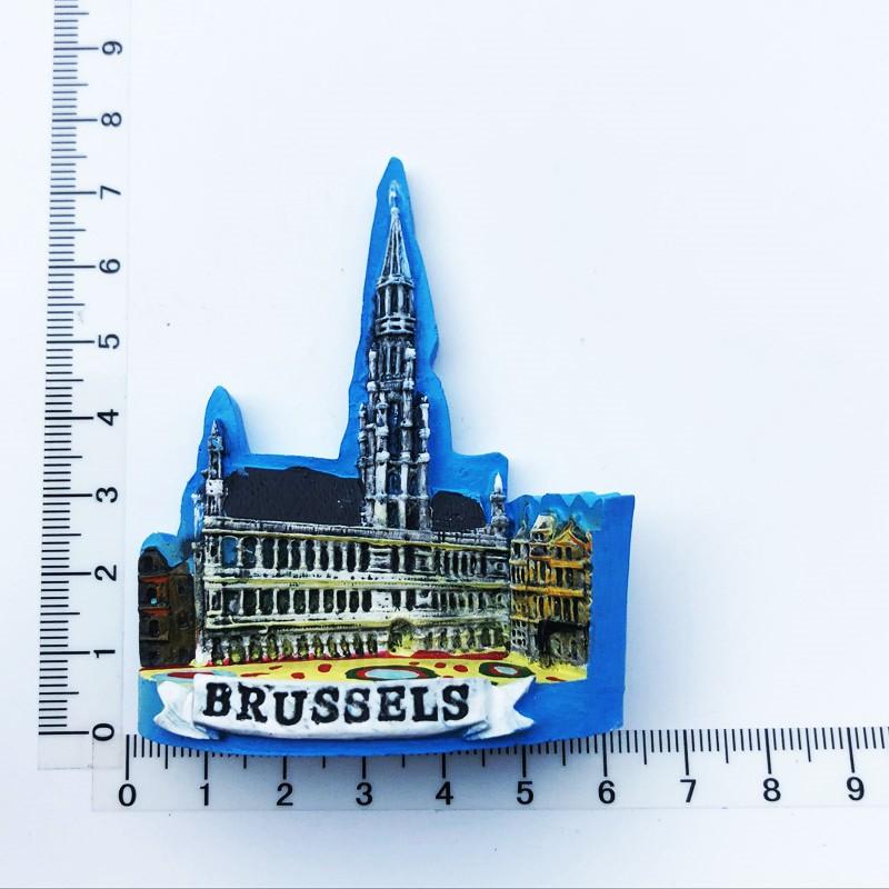 Бельгия Магнит на холодильник из смолы Гент Монс Магниты на холодильник 3D Наклейки Магнитные магниты Декор Брюгге Брюссель Туристический сувенир