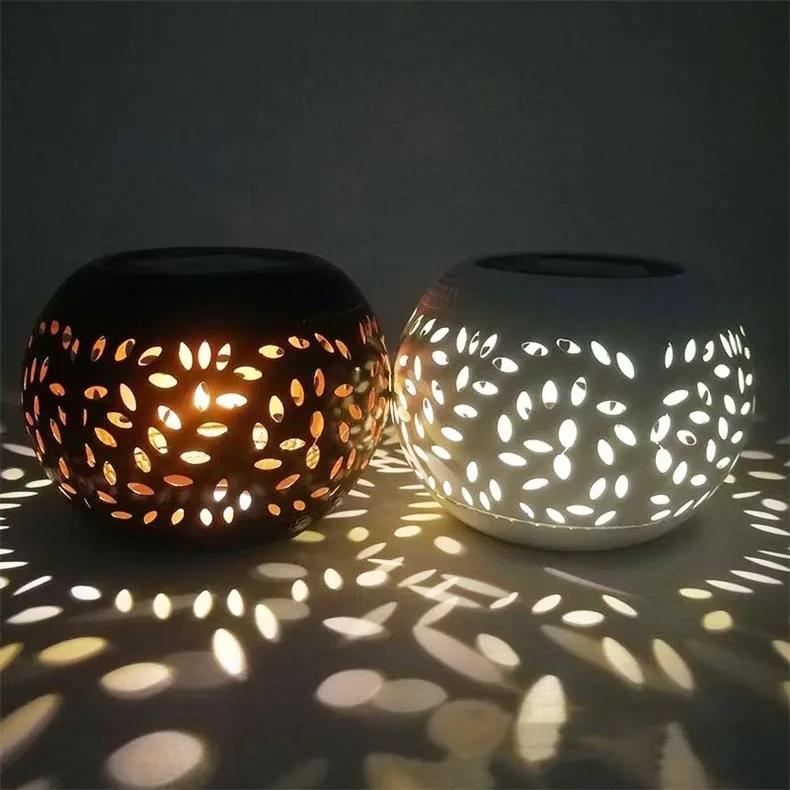 Солнечные настольные фонари уличные водонепроницаемые металлические садовые проекторные лампы ретро садоводство газон атмосферная лампа декоративная ландшафтная лампа