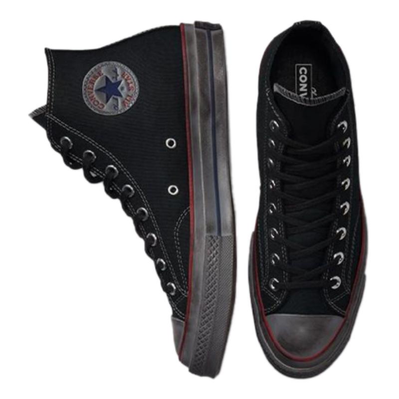 Converse Chuck 70 Chuck Taylor All Star Потертые Трендовые Высокие Эспадрильи Унисекс Черный