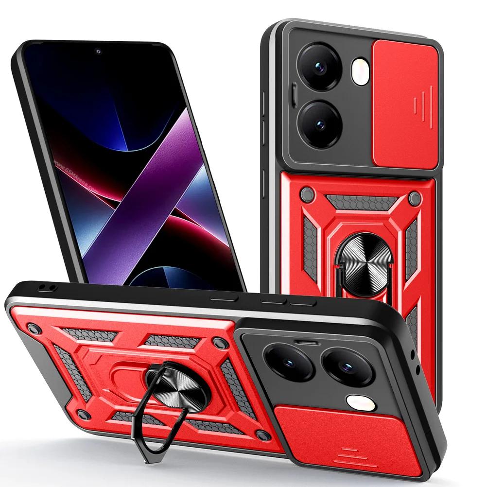 Прочный защитный чехол для объектива камеры XiaoMi POCO X7 Pro X7 F6 M6 X6 Pro Neo F5 Pro X5 F4 GT X4 F3 гибридный металлический держатель кольца