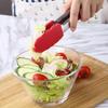 Anti-slip Kitchen Tongs BBQ Stainless Steel Silicone Tip Salad Bread Serving Tool Non-Stick Kitchen Barbecue Food Clamp