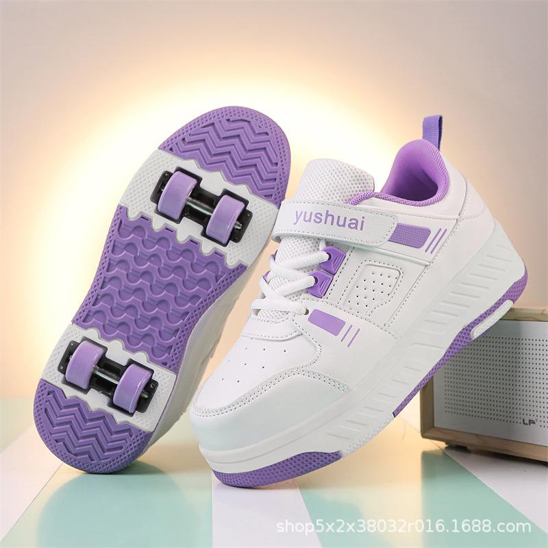 Съемные детские роликовые коньки - Четырехколесные для мальчиков и девочек, для использования на улице