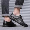Men's Casual Sneakers Fashion Business Formal Genuine Leather Shoes Men 2026 Breathable Non-slip High Quality Men Footwear
