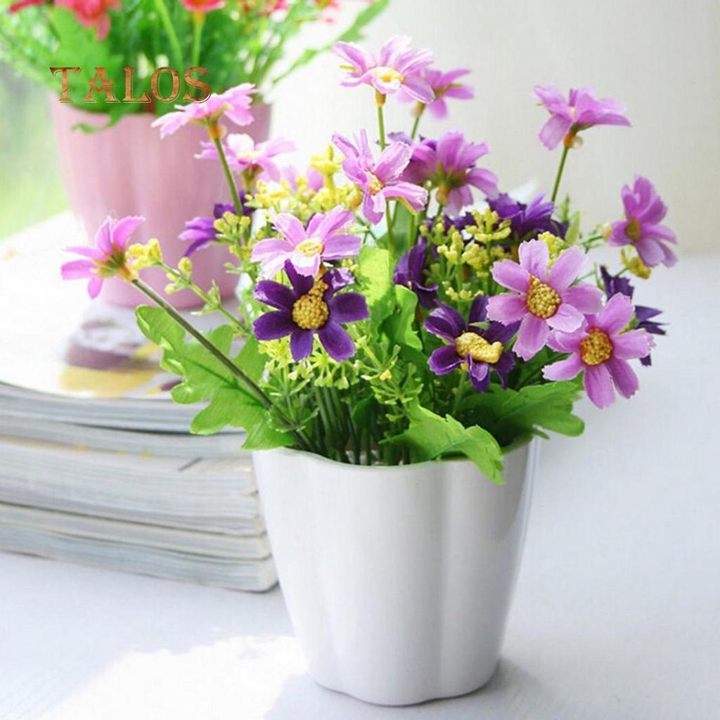 1 Bouquet 28 Heads Artificial Fake Flower Home Coffee Shop Wedding Decor