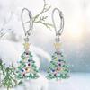 Серьги-подвески Huitan Bling Christmas Tree Design для женщин, новые дизайнерские серьги на Новый год, модные ювелирные изделия на годовщину