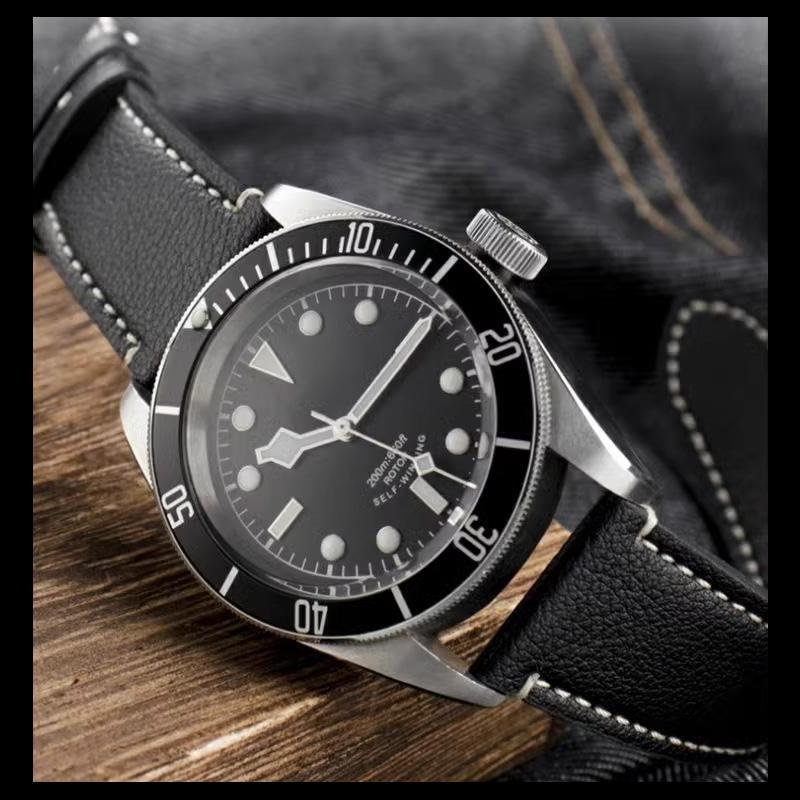 Классический 20 мм 22 мм натуральная кожаный ремешок для часов Tudor Heritage Black Bay 58 ремешок для часов Black Bay GMT Glamour Date браслет