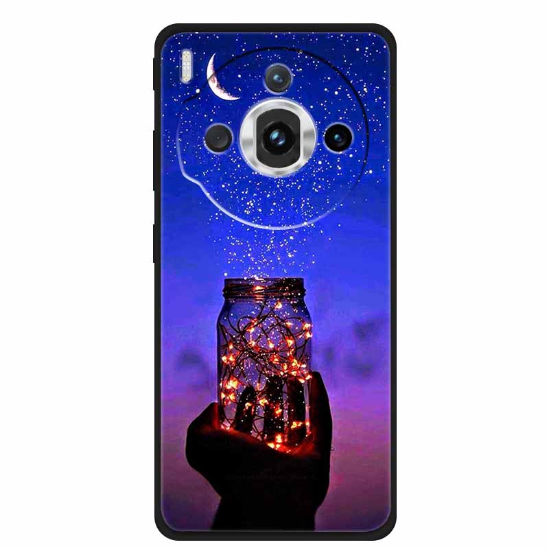 Для ZTE nubia Z60S Pro 6.78" Чехол ТПУ Мягкий Черный Силикон Расписной Милый Кот Звездный Чехол для Nubia Z60S Pro Роскошные Животные Funda