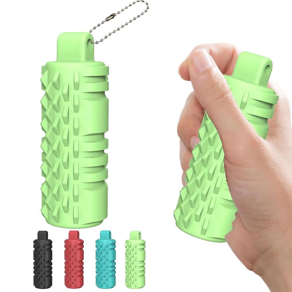New Spiky Grippie Stim Keychain, Calming Keychain For Anxiety Relief, Hard Spiky Massage For Stress Reduction And Focus