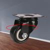 4PCS Mute Rubber Wheels Smooth Rolling Industrial Casters Heavy Duty Casters  Workbench Trolley