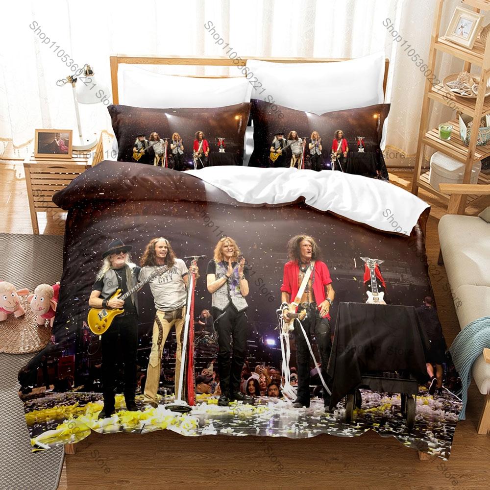Aerosmith Игрушки на чердаке Комплект пододеяльника 1 пододеяльник 2 наволочки Ретро Хард-рок Постельное белье Подарок