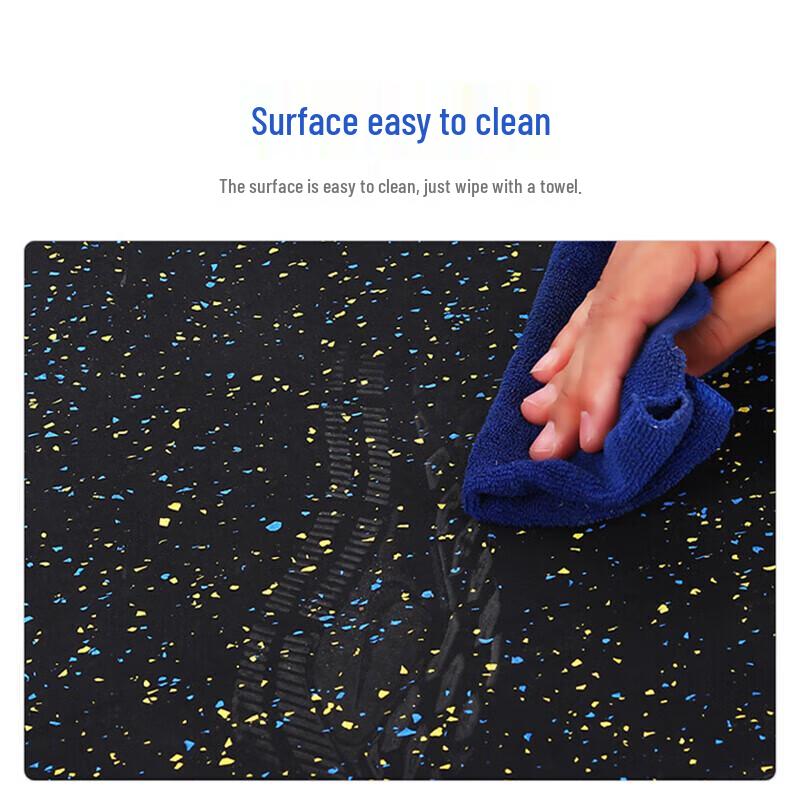 Yimai 15-мм амортизирующие резиновые плитки для спортзала (10-Pack)