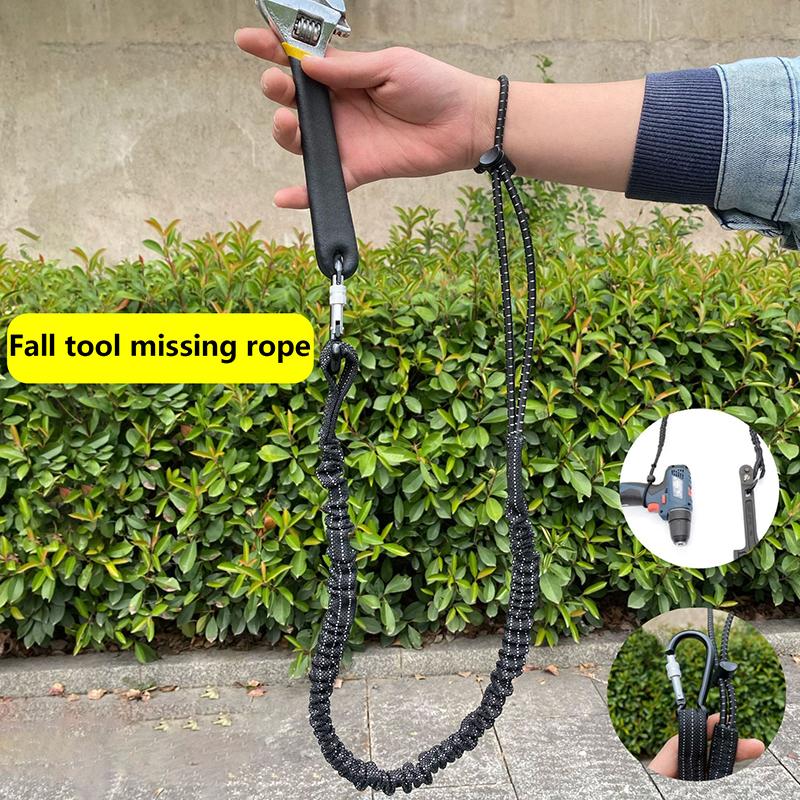 Страховочный ремешок для банджи-троса с карабинным крюком, предотвращающий падение