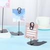 2Pcs Concise Party Photo Clip Price Label Holder Table Number Stand Paper Clamp Place Card Holder