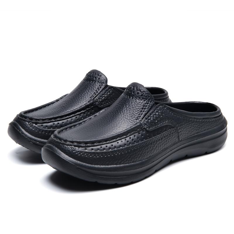 Тапочки для дома EVA Light Semi-slips Мужская обувь Baotou Водонепроницаемые сандалии Light Beach Slippers Обувь Free of Freight luxury