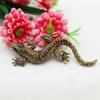European and American Retro Personality Lizard Gecko Brooch Charm Animal Brooch Creative Rhinestone Gecko Brooch