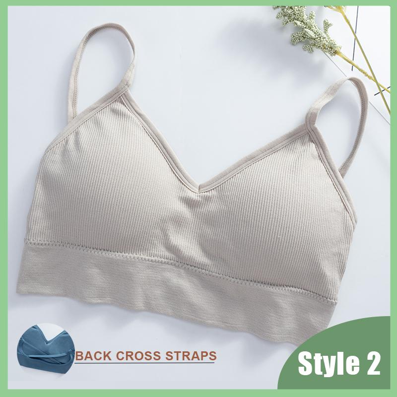 Нижнее белье женское Gather No Steel Ring Tank Tops Bra Tube Top Wrapped Chest Beauty Back Actival Cotton Thin Section Lingerie
