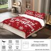 Рождественское трехпредметное постельное белье Цифровая печать Рождественский набор одеял с надписями Постельное белье