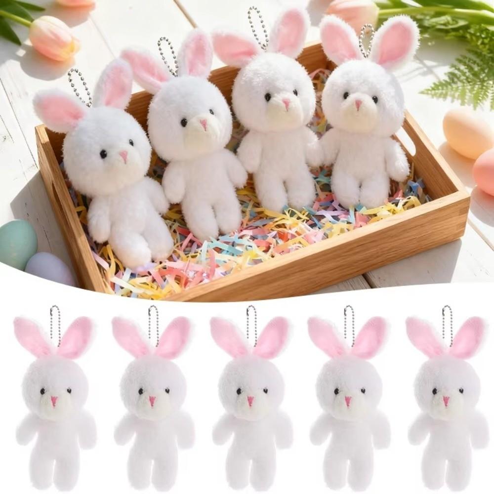 1/2Pcs Bouquet Accessories Bunny Plush Dolls Rabbit Easter Basket Fillers Bag Pendant  Kids Birthday
