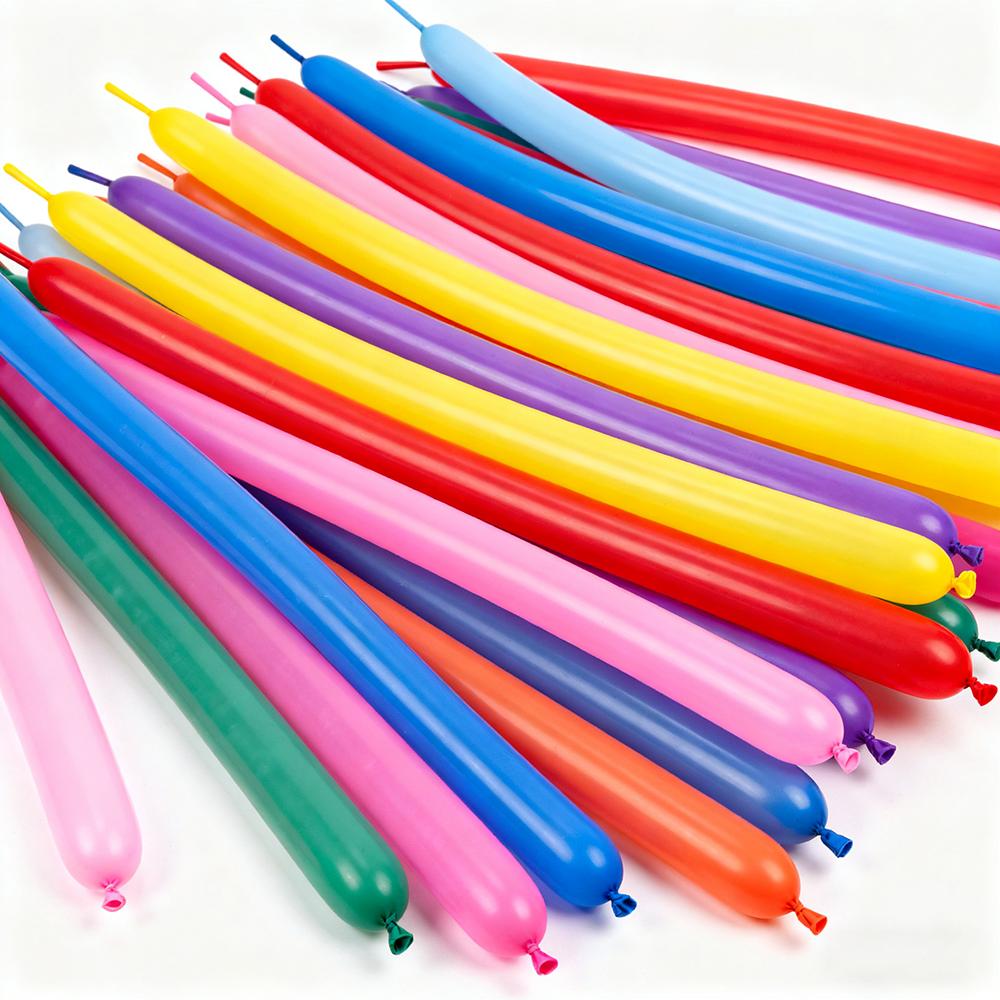 50/100pcs 1.5g High Elasticity Long Balloons Magic Balloon Colour Latex Balloons DIY Inflatable Baloon Birthday Party Decoration