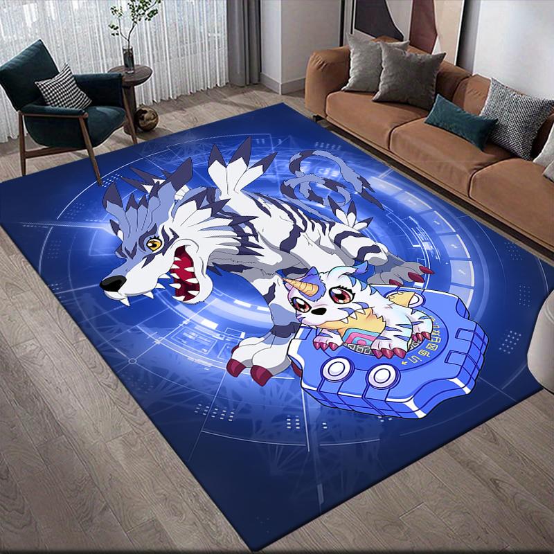 Matt&Gabumon Area Rug, Digimon Fan Cozy Carpet, Perfect Gift.chl