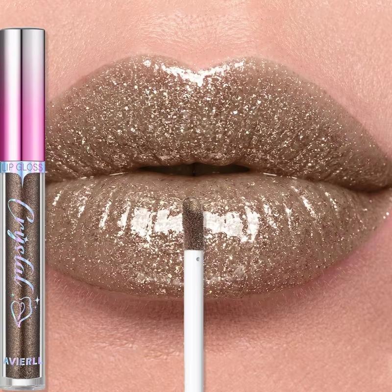 8 Colors Glitter Shimmer Lip Gloss Moisturizing Long Lasting Diamond Liquid Lipstick Pearl Shine Sexy Plumping Lip Glaze Makeup