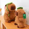Internet Celebrity Kapibara Plush Toy Cross-border Capybara Doll Lotus Leaf Capybara Children Doll