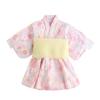 Yukata Set for Summer Summer Set with Cute and Heko Perfect for Fireworks Obon Summer and Commemorative Photos Pink [SEIWARAKU] Girls' Festivals,