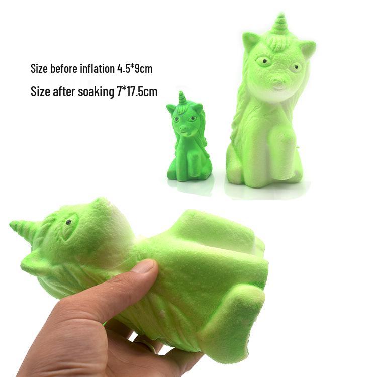 Трансграничное Радужное Яйцо-сюрприз с Единорогом: Расширяющаяся радуга развивающая игрушка для детей