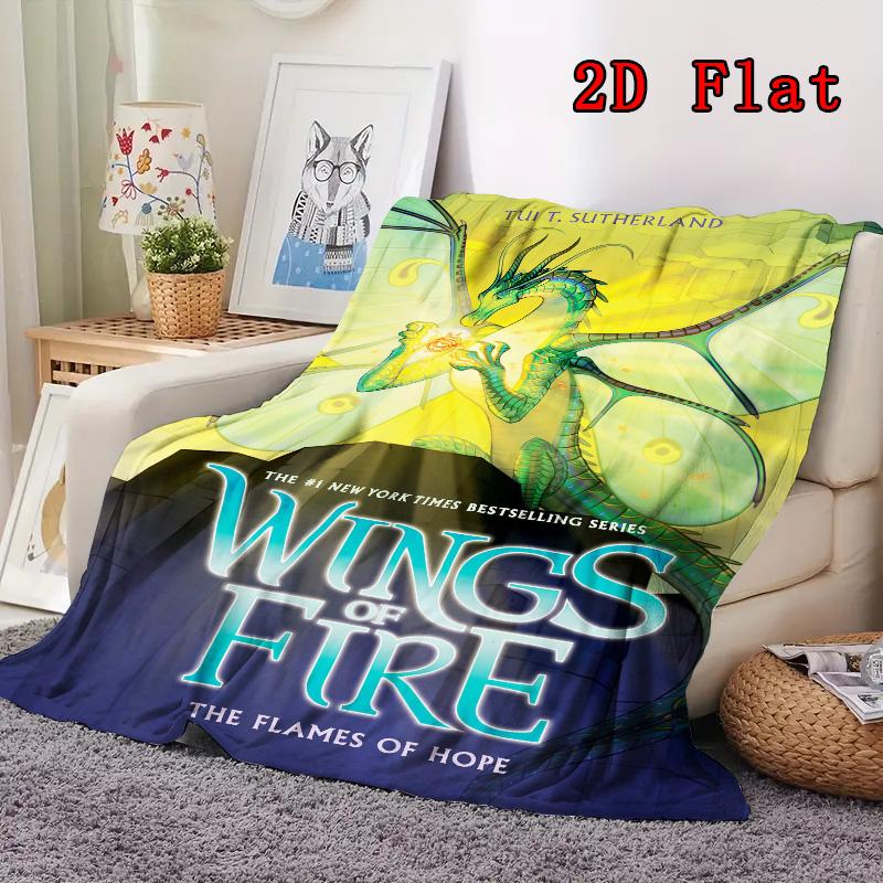 Wings of Fire 2D Flat Pattern Flannel Blanket High quality All Seasons Warmth and Comfort Perfect for Christmas Gifts.MMT0918502