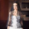 Flower Veil Prayer Shawl Lace Trim Bride Head Gauze Fashion Mantilla Scarf  Woman