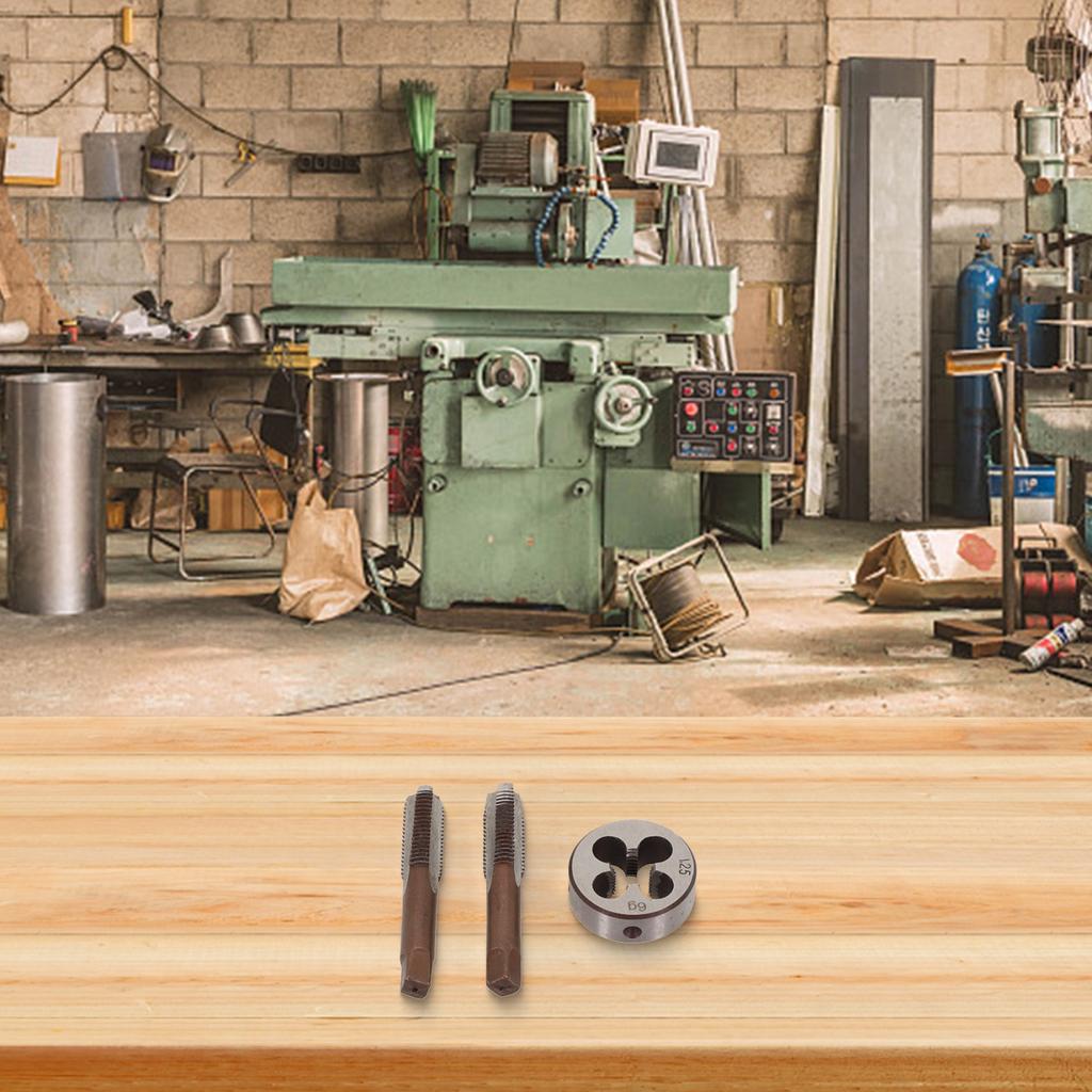 Метчик HSS M10 X 1,25 мм и плашка M10 X 1,25 мм Метрическая резьба Правая резьба 3 шт./набор