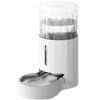 JUNSPOW Pet 4L Gravity Type Large Capacity Stainless Steel Automatic Pet White для кошек и собак, поилка, поилка, поилка, маленькая/средняя