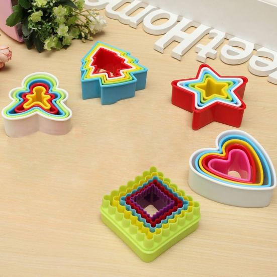 5 шт. DIY форма для помадки, форма для выпечки торта, печенья, украшения, набор инструментов для изготовления сахара