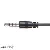 Sanwa Supply Гарнитура Мини-джек Бинауральный тип Большой Черный 3,5 мм (4 полюса) MM-HS401BK