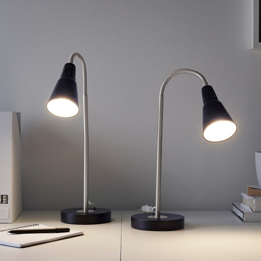 IKEA КВАРТ лампа для чтения черная