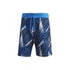 adidas Мужские плавки с принтом букв, эластичный пояс, низкий угол, синие FJ3908
