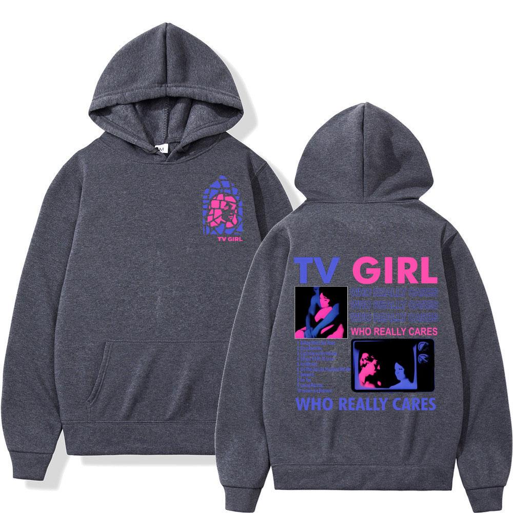 Мужское худи с принтом TV Girl, ретро-мода, толстовка, худи Харадзюку Y2k