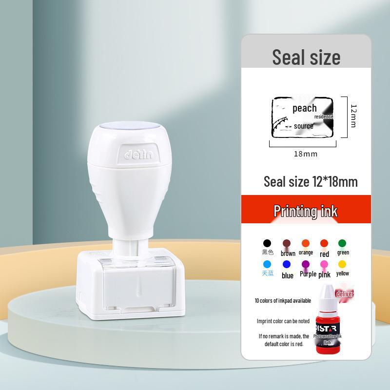 Штамп с индивидуальным логотипом цветочного магазина - Дизайн печати, узоры для DIY (Круглый и Прямоугольный)