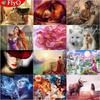 5D DIY Diamond Painting Animal And Women Round Diamond Mosaic Landscape Diamond Embroidery Cross Stitch Home Home Decor