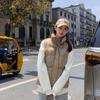 Women Autumn Winter Stand Collar Solid Color Sleeveless Big Pocket Coat Warm Short Cotton Vest