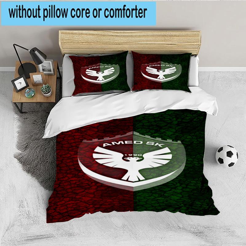 Amed Sk Crest Design 3PCS Bedding set,Ideal for 1pc Duvet Cover And 2pcs Pillowcases Perfect for Fan gift,Ideal for Bedroom, Dormitory